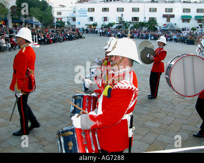 La cérémonie des clés, Gibraltar, l'Europe, Banque D'Images