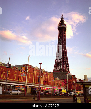 Vue de la tour de Blackpool, dans le Lancashire England UK Banque D'Images