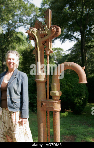 Alabama Hillsboro, Pond Spring, Guerre civile général Joseph Wheeler maison, pompe à eau, les visiteurs Voyage voyage tourisme touristique repère sites cultu Banque D'Images