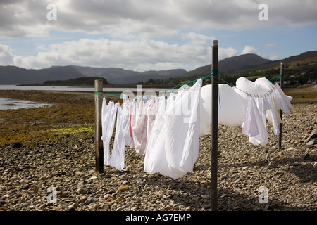 'Jour' Lavage à Lochcarron, Ecosse Banque D'Images