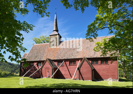 L'église à Lundanset Kvernes, Kvernes, Averoy, More og Romsdal (Norvège) Banque D'Images