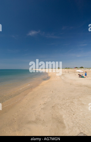 Plage entre Agde et Sete Languedoc Roussilon région France Banque D'Images