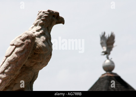 Auburn University Alabama, campus, College Street, War Eagle statue, les visiteurs voyage visite touristique site touristique sites culturels, va Banque D'Images