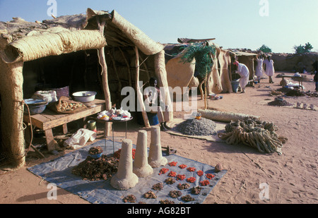 Agadez Niger Sel pour la vente au marché intérieur Banque D'Images