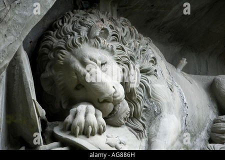 Lion mourant, Lucerne, Suisse Banque D'Images