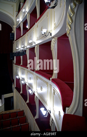 Intérieur de l'Apollo Theatre à Ermoúpoli Banque D'Images