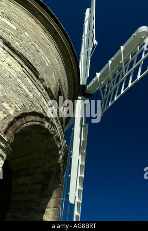 Moulin à Vent de Chesterton Warwickshire close up de voiles Banque D'Images