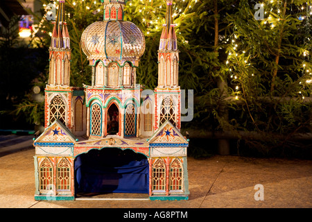 Szopka de Noël traditionnel ou berceau à Cracovie, Cracovie, Pologne Banque D'Images