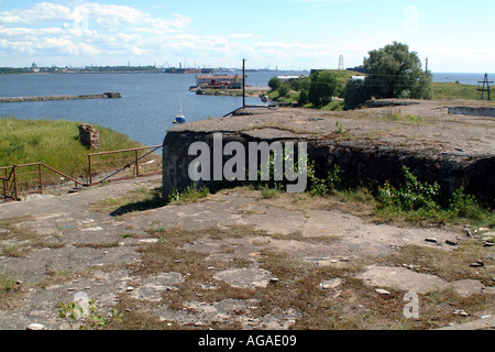 Forts de la mer à Cronstadt Golfe de Finlande Fédération de Russie près de St Petersburg Banque D'Images