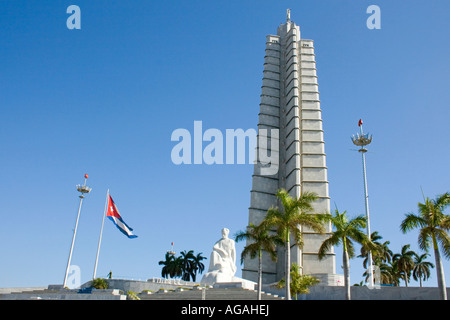 Le Mémorial José Marti, Plaza de la Revolucion, La Havane, Cuba Banque D'Images