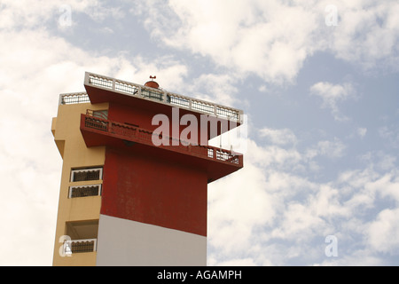 Le phare sur Marina Beach, Chennai, Inde Banque D'Images