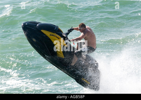 En l'air Jetskier Banque D'Images