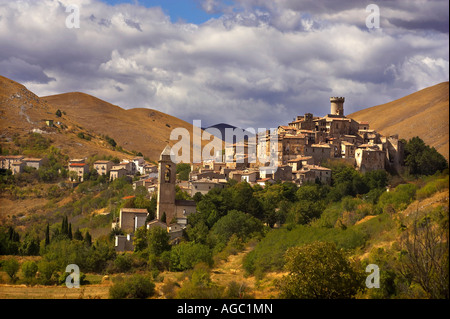 San Stefano di Sessanio, Abruzzo, Italie. Banque D'Images