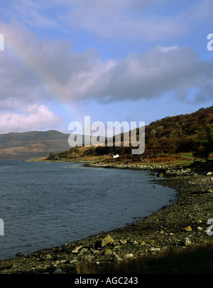 Afficher le long de Loch Spelve Isle of Mull Banque D'Images