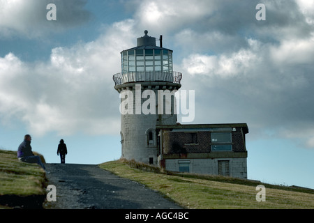 Belle Tout vieux phare près de Beachy Head Sussex UK Banque D'Images