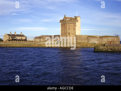 Le château de Broughty Ferry dh BROUGHTY FERRY caserne château écossais Angus et le port l'Ecosse dundee Banque D'Images