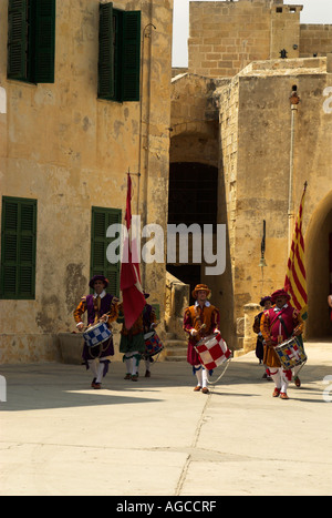 Inguardia parade au fort St Elme malte Banque D'Images