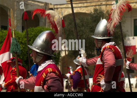 Inguardia parade au fort St Elme malte Banque D'Images