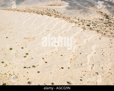 Vue aérienne de la désolation du désert Californie torride Banque D'Images