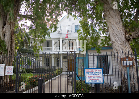 Belize City Belize l'ambassade des États-Unis à Belize Banque D'Images