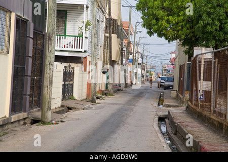 Une rue à Belize City Banque D'Images