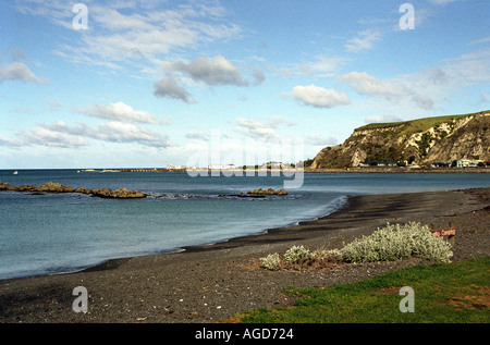 New Zealand 2003 une baie abritée sur l'île du Sud Banque D'Images
