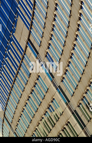 Courbe du bâtiment du Parlement européen Bruxelles Belgique Europe EU Banque D'Images