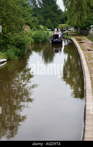 Un grand classique de quitter Marton Haut serrure sur le canal de Llangollen Shropshire en Angleterre Banque D'Images