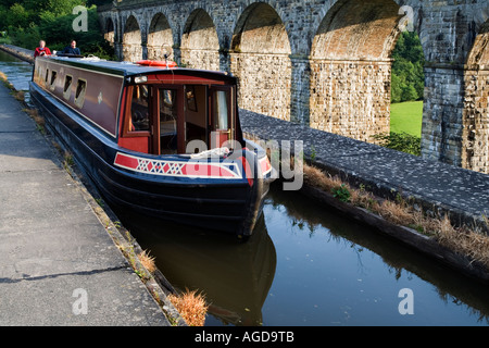 Sur le passage de l'Aqueduc de Chirk Angleterre Pays de Galles Border Banque D'Images