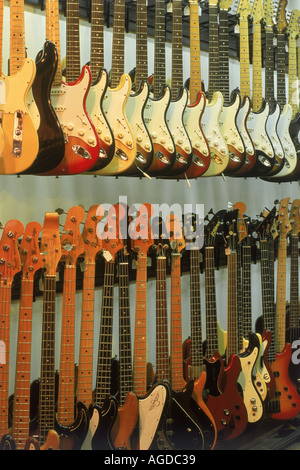 Grunn Guitars shop à Nashville, au Tennessee Banque D'Images