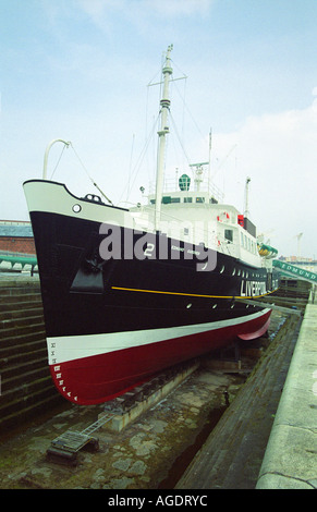 Edmund Gardner (Liverpool coupe-pilote n° 2) en cale sèche, Maritime Museum, Liverpool, Angleterre Banque D'Images