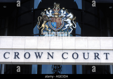 Vue générale de la Crown Court, Kingston, Kingston, Surrey, UK. Banque D'Images