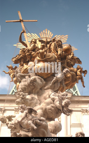 Pestaule Peste colonne commémorative sur Graben à Vienne, Autriche. Banque D'Images