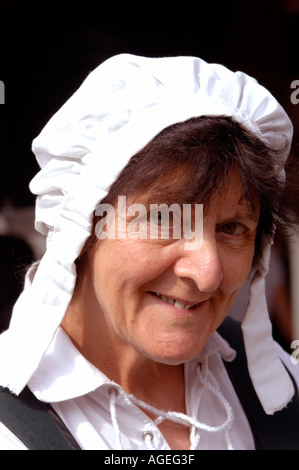 France Sud-ouest de Montauban Femme caractère dans fête médiévale un événement annuel Banque D'Images