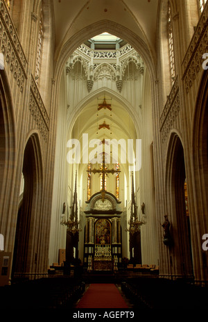 Maître-Autel, la cathédrale de Notre Dame, la cathédrale catholique romaine, le catholicisme romain, ville d'Anvers, Anvers, Anvers, Belgique, Europe Province Banque D'Images