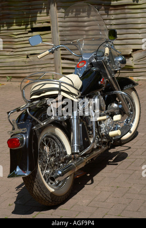 Un imaculate 1960 Harley Davidson Road Banque D'Images