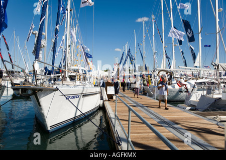 Southampton Boat Show 2007 Marina et pontons Banque D'Images