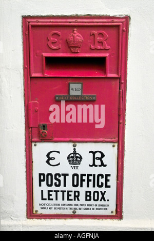 Édouard VIII Post Box Banque D'Images