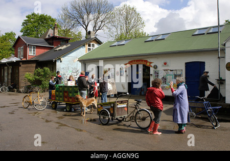 Le Freetown Christiania à Copenhague, Danemark Banque D'Images