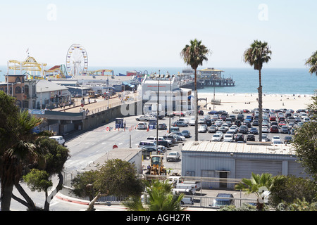 La jetée de Santa Monica, Los Angeles County, Californie, USA Banque D'Images
