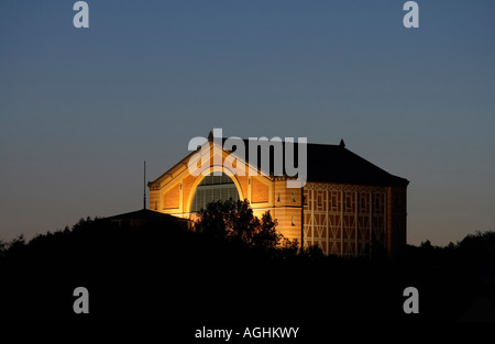 Le Festspielhaus de Bayreuth dans la soirée, Allemagne Banque D'Images