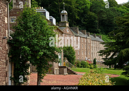 New Lanark Mill, site du patrimoine mondial de l'UNESCO, de Lanark, en Ecosse Banque D'Images