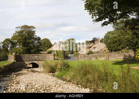 M. DOWNHAM LANCASHIRE UK Septembre l'un des plus beaux villages de la région Banque D'Images