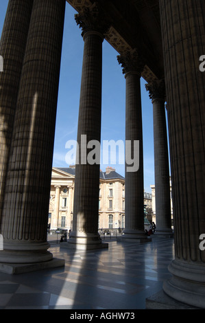 Entrée Panthéon Paris France Banque D'Images