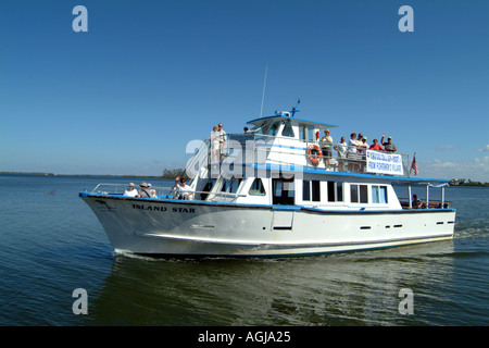 Clé de chou sur Pine Island Sound SW Florida fl USA Island Star ferry Banque D'Images