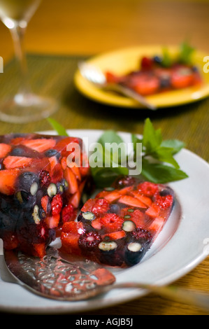Terrine aux petits fruits Banque D'Images