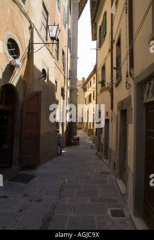 Vieux Centre-ville. Cortona, Arezzo, Italie Banque D'Images