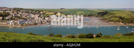 Le port de l'estuaire de Salcombe Devon UK Batson Creek et Snape d'est point panoramique Portlemouth Banque D'Images