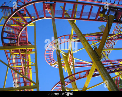 Roller coaster ride Banque D'Images