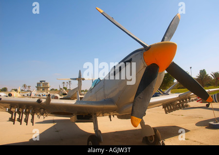 Musée de l'air israélienne le centre national pour Israël s aviation heritage Supermarine Spitfire MK IX Banque D'Images